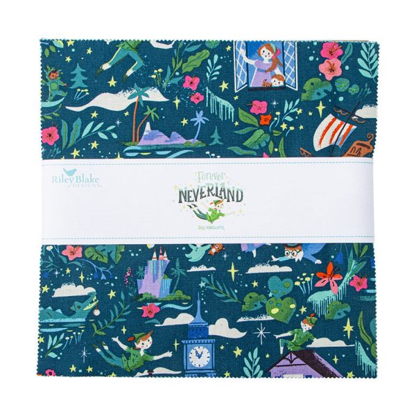 Forever Neverland 10  Stacker by Jill Howarth for Riley Blake Designs | 42 Precut 10  Squares | 10-15900-42 Fashion